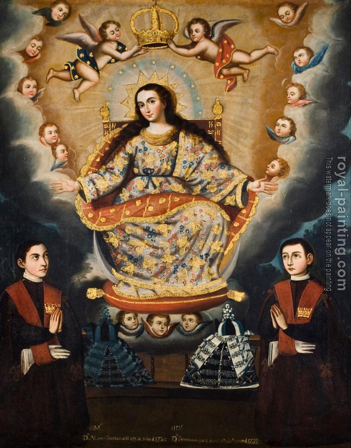 Marcos Zapata : Seated Madonna with Graduation of the Garcia Brothers